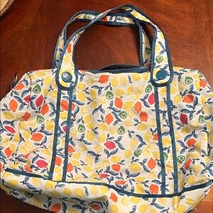 Kipling Citrus Print Tote Bag